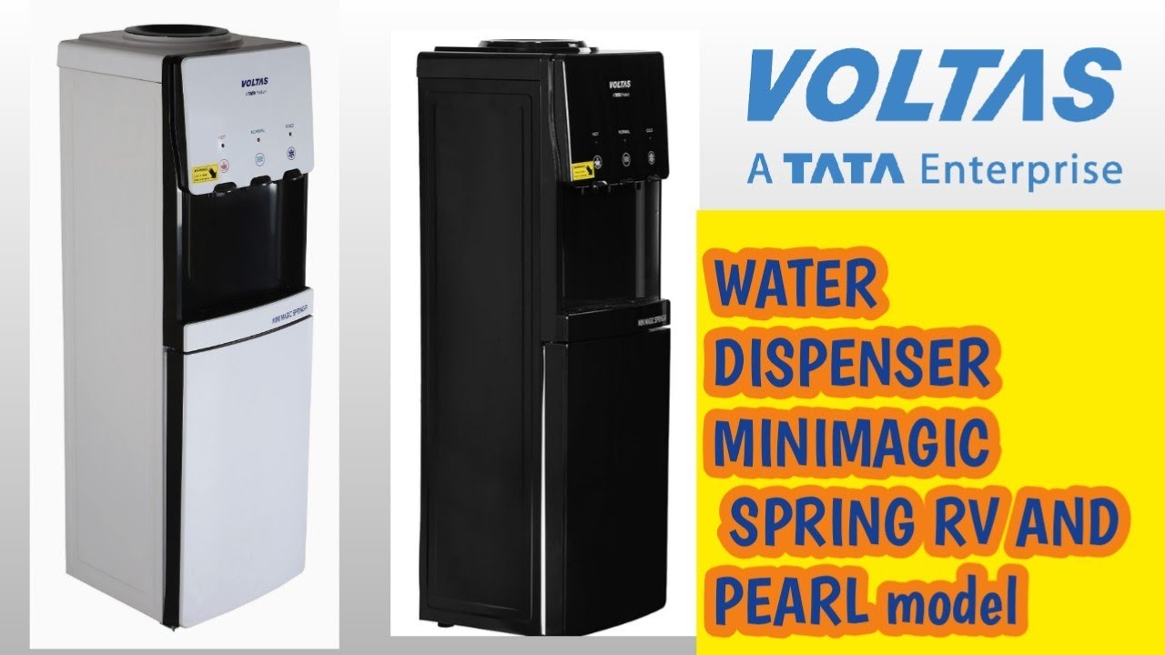 Voltas Water Dispenser Minimagic Spring RV and pearl RB model  and functions.#voltas_water_dispenser