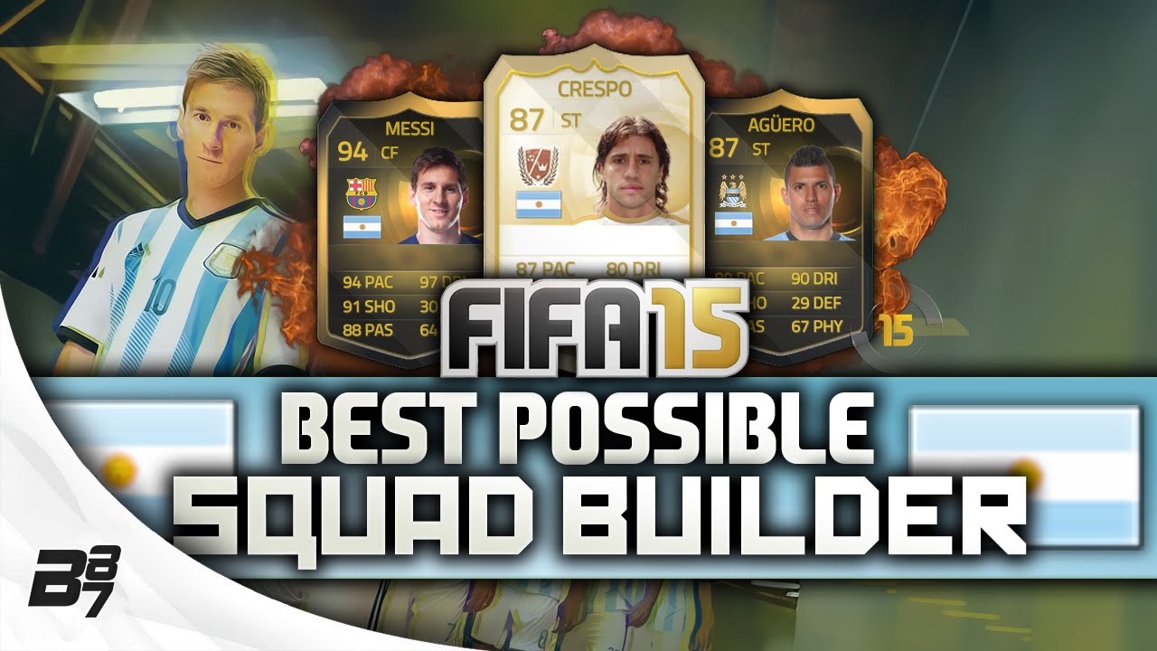 BEST POSSIBLE ARGENTINA TEAM! w/ IF MESSI AND CRESPO | FIFA 15 Ultimate Team Squad Builder
