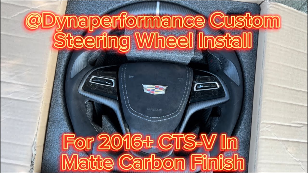 2016+ CTS-V Carbon Steering Wheel Install W/ Heated Option