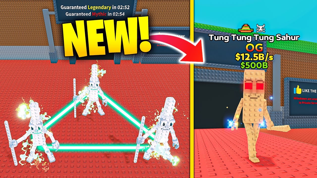 Roblox Steal a Brainrot Funny Moments #16 - TUNG TUNG SAHUR (МЕМАСЫ)