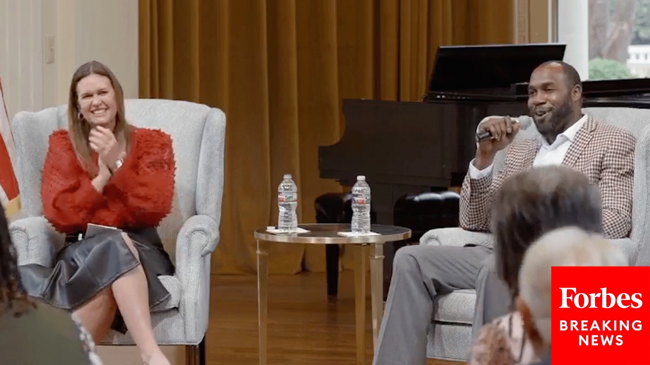 Arkansas Gov. Sarah Huckabee Sanders And Darren McFadden Hold Black History Month Event