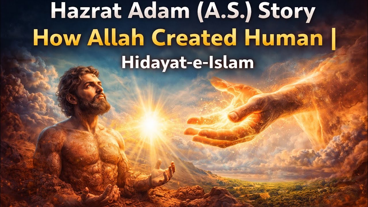 Hazrat Adam (A.S.) Story | How Allah Created Human | First Human on Earth | Islamic Story