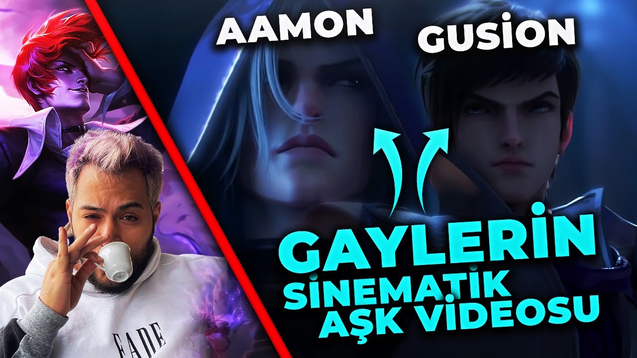 GAY AAMON VE GAY GUSİONUN SİNEMATİK AŞKI | GAMEPLAY MONTAGE İZLİYOR | Mobile Legends