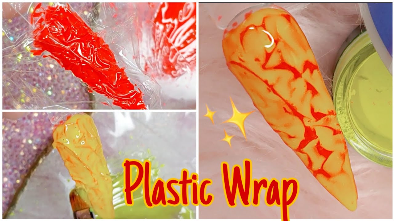 TRYING PLASTIC WRAP TECHNIQUE✨😍