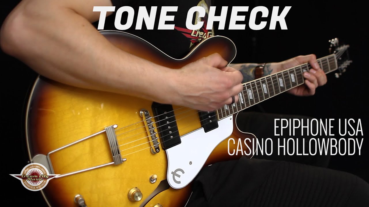 TONE CHECK: Epiphone USA Casino Hollowbody Guitar Demo | No Talking