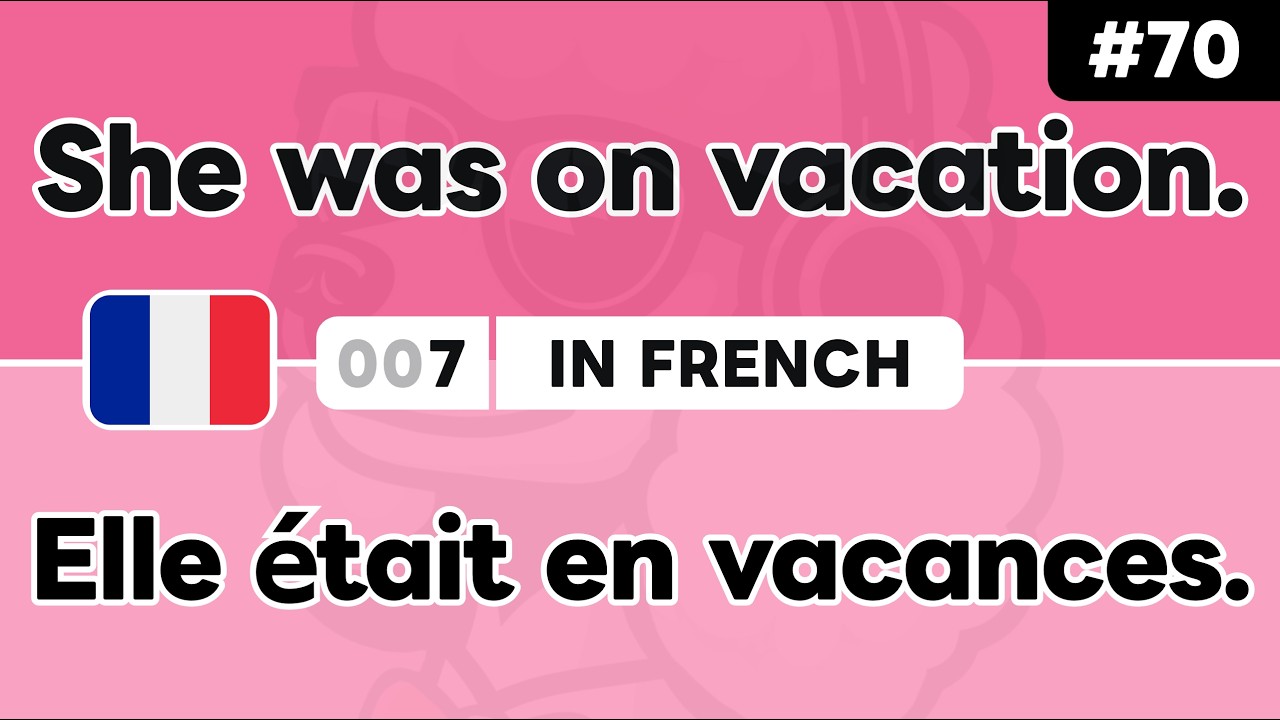 Learn ‘She was ~’ in French 🇫🇷 Daily Beginner Phrases (Ep. #70)