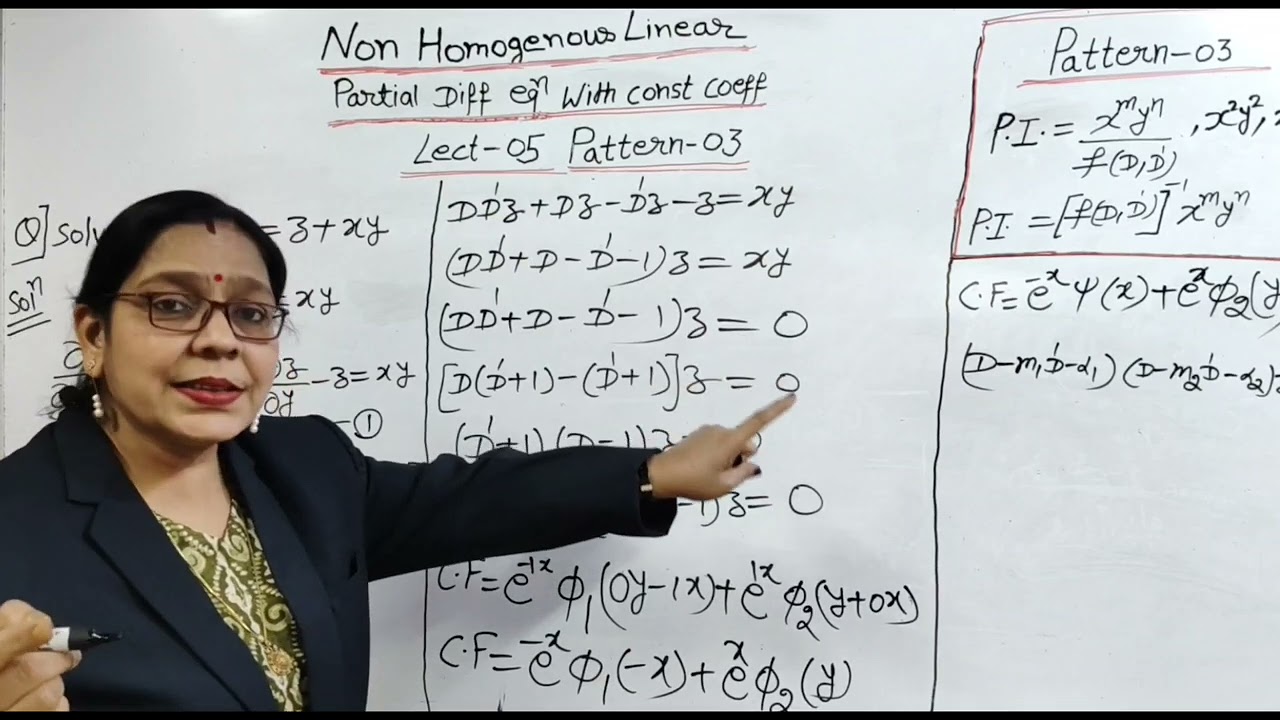Lect-05:Non Homogeneous Linear Partial Differential Equation with const coeff (question)