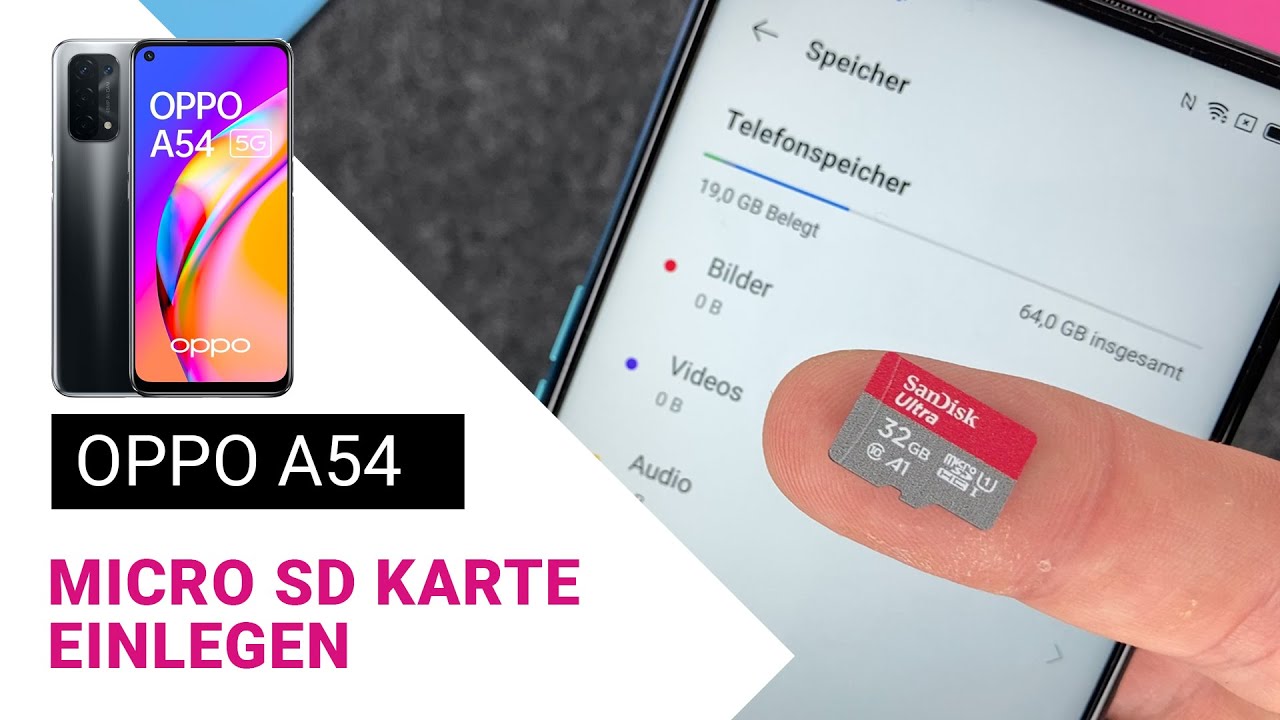 OPPO A54 - mit Micro SD Karte Speicher vergrößern