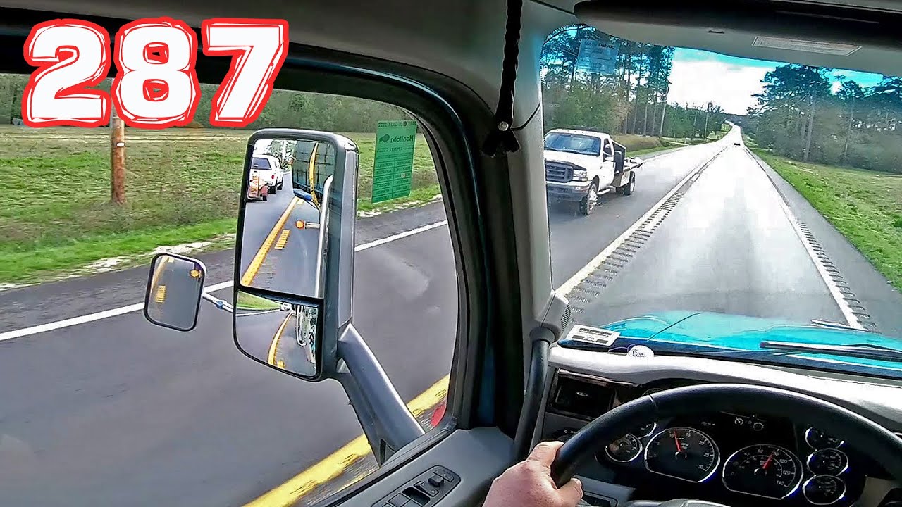&Uuml;berbreite mit Pilot Car und Kopfkamera - Truck TV Amerika POV #287