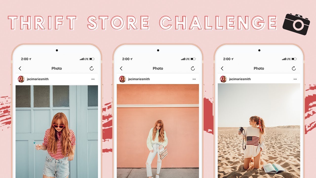 THRIFT STORE PHOTOSHOOT CHALLENGE