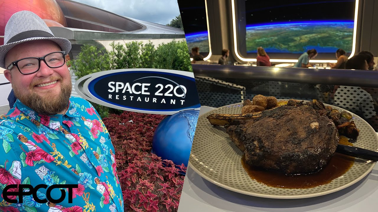 Epcot’s Space 220 Restaurant Dinner | 24oz Bone in Ribeye With Coffee Space Rub | Walt Disney World