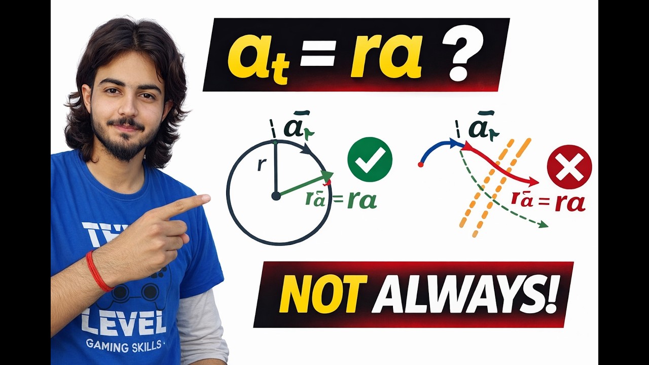 Tangential Acceleration vs rα | Biggest Polar Coordinates Confusion Cleared || Part 2