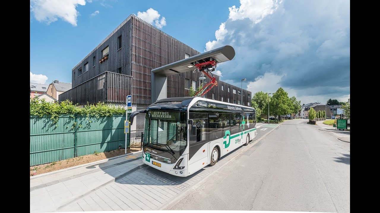 Heliox fast charging solution for VOLVO's first all electric buses in Luxembourg