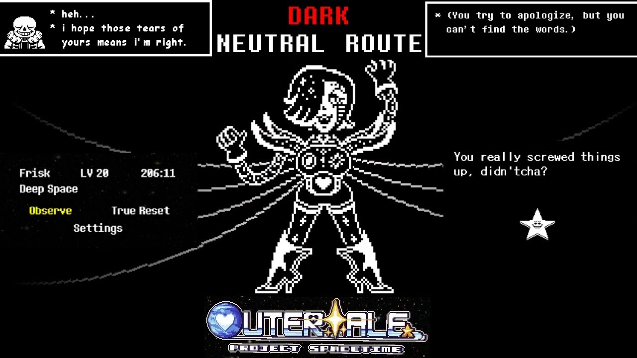 Mettaton SIGMA Battle: Outertale (Dark Neutral Route)