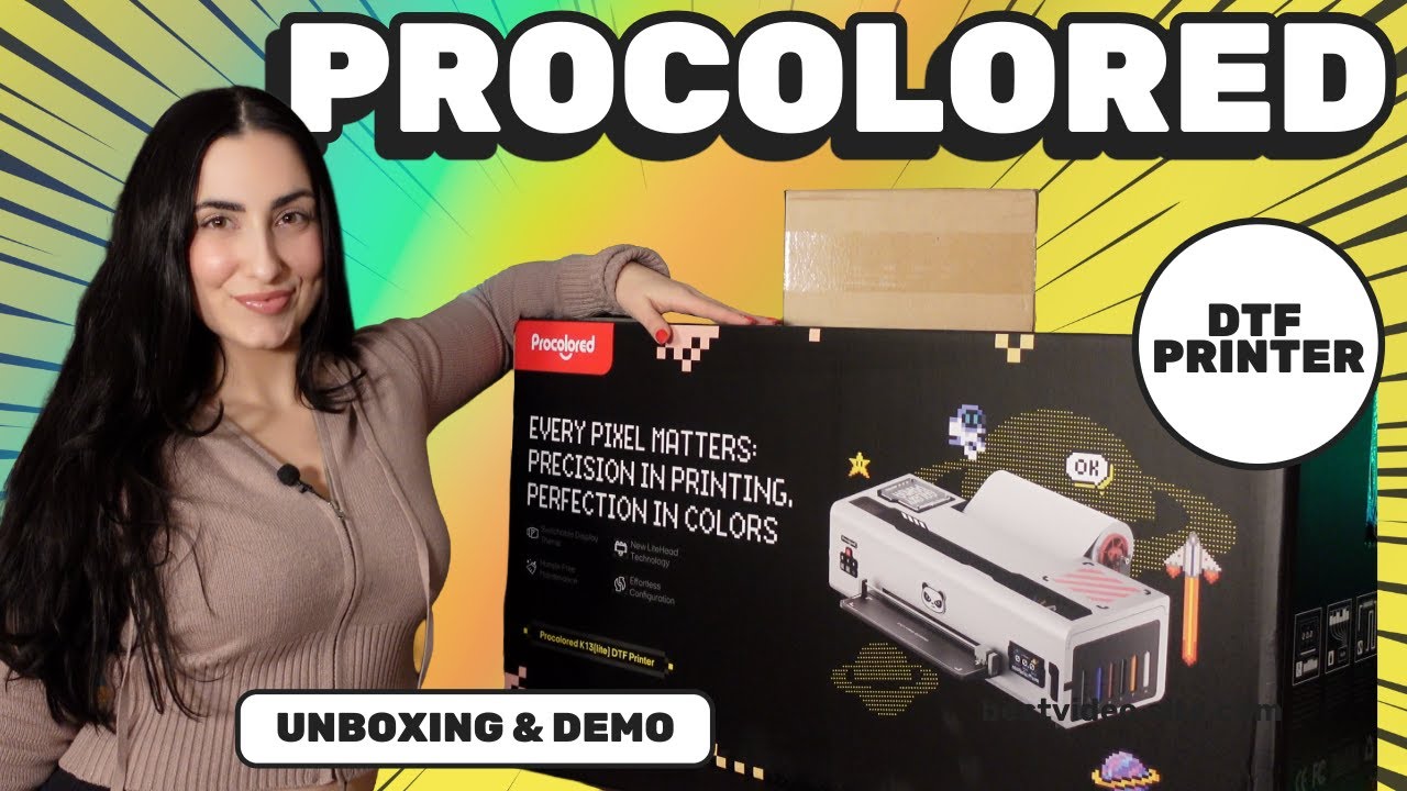 Впервые пробую DTF-принтер | Procolored K13 Lite (распаковка, настройка и демонстрация)