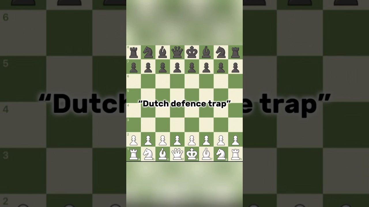 Dutch defence trap | Win in 6 moves only for beginners #trap #chess #views #chessgame #chesstraps