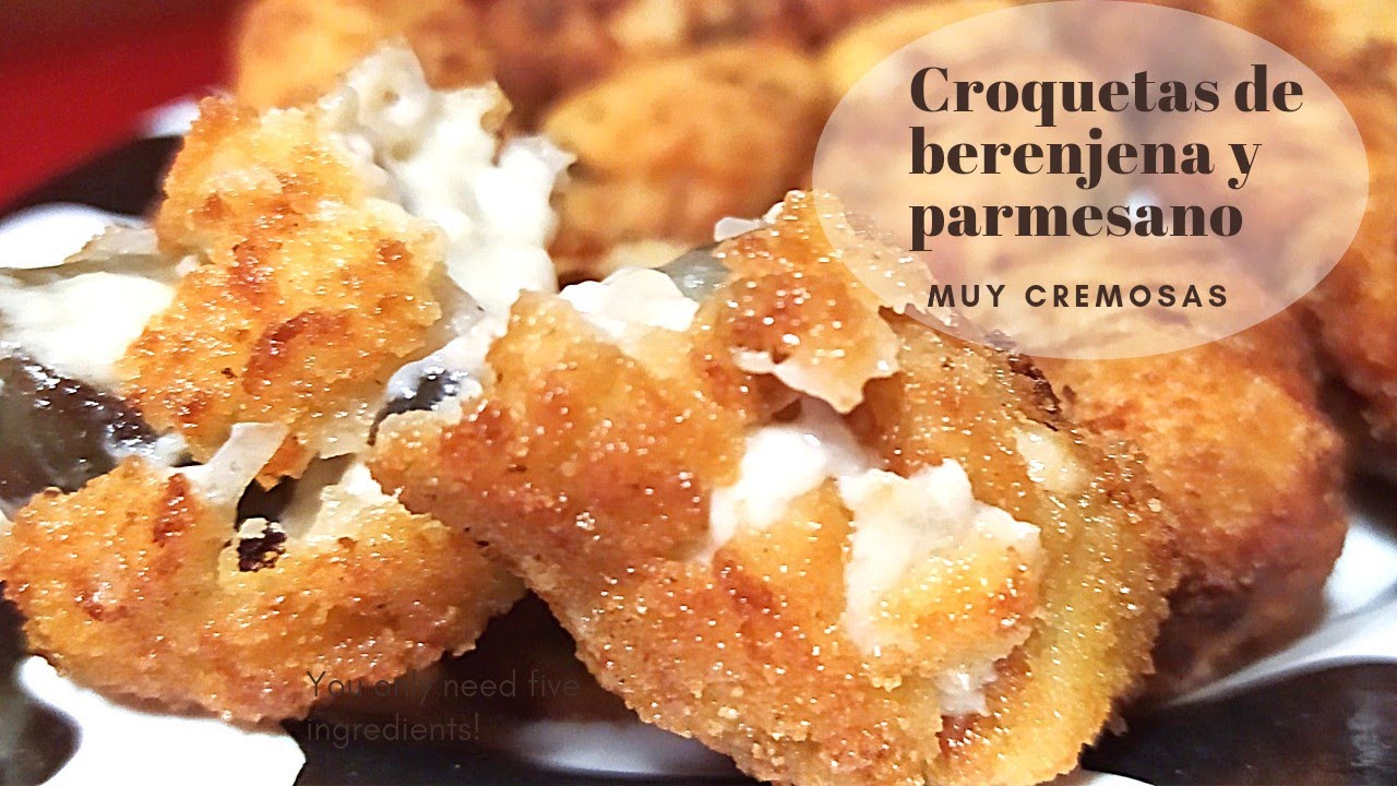 Croquetas muy cremosas de berenjena y parmesano