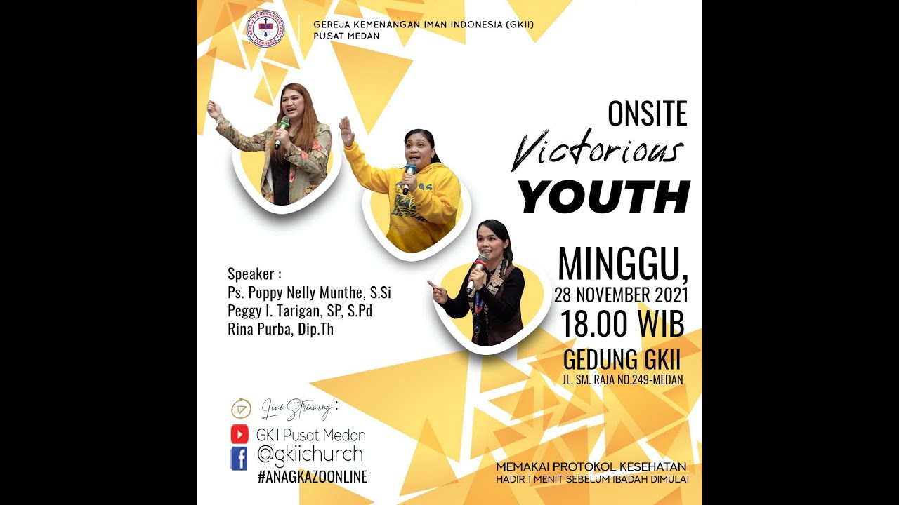 Youth Service GKII Pusat Medan | 28 November 2021
