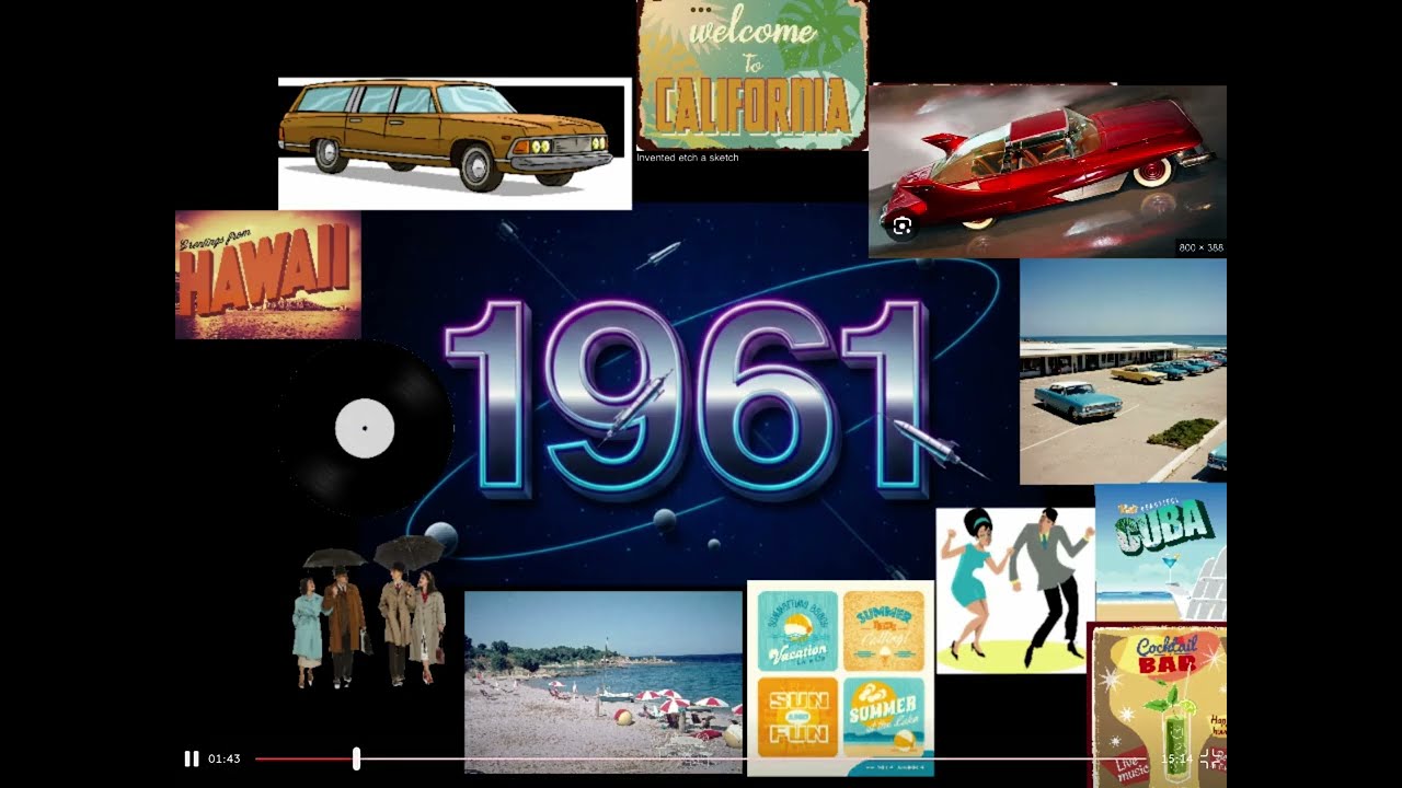 D E C A D E S 1960s Vintage Retro Evolution of Music/Aesthetics 