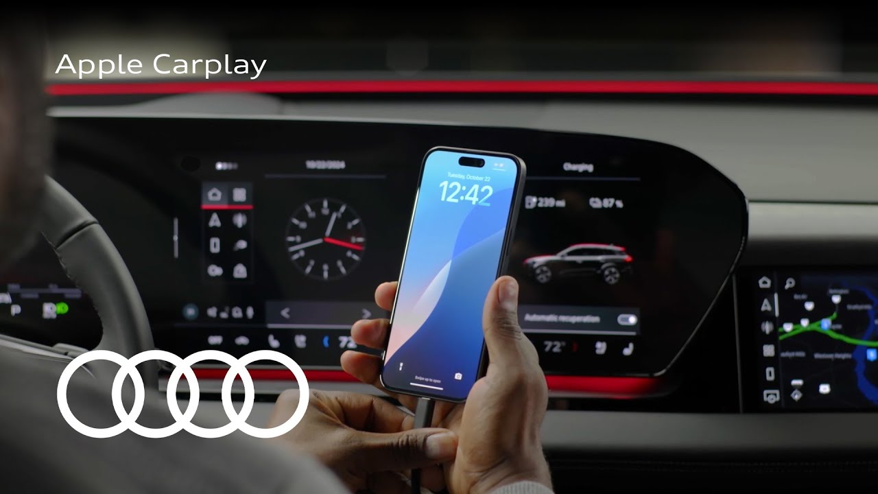 Audi Q6 e-tron Tech Tutorial: Apple Carplay