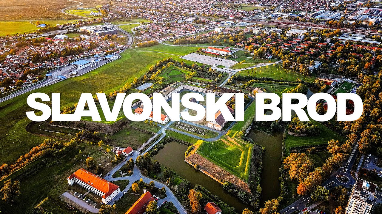 SLAVONSKI BROD, CROATIA | Aerial Drone Video in 4K HDR | Peaceful Relaxing Music