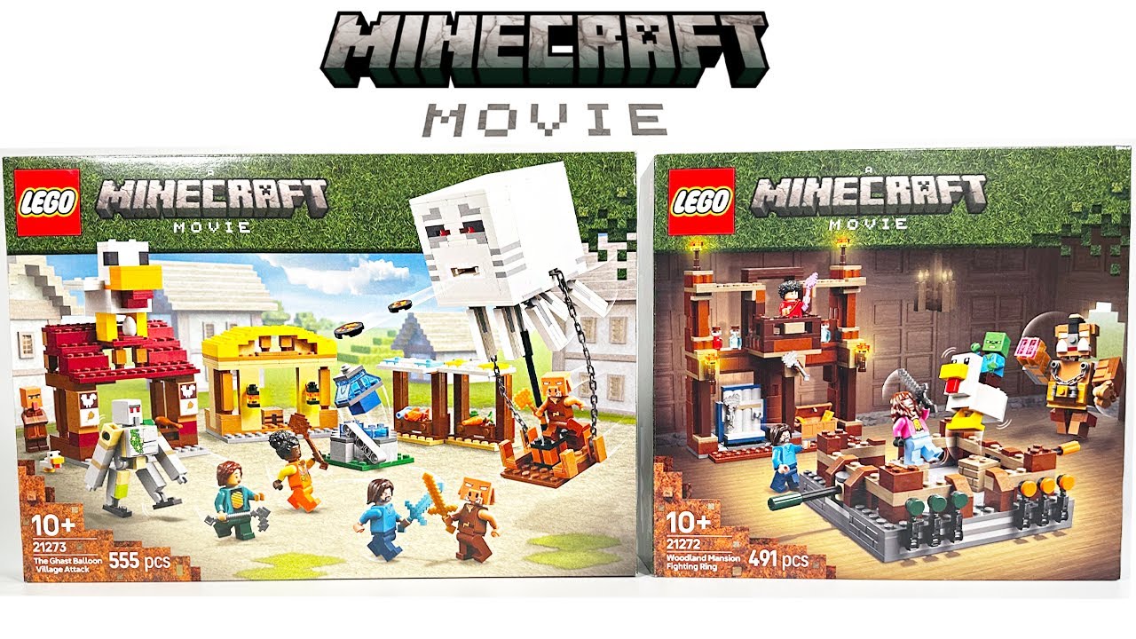 ALL LEGO  Minecraft Movie: 21273 & 21272 - 2025 Set Speed Build & Review