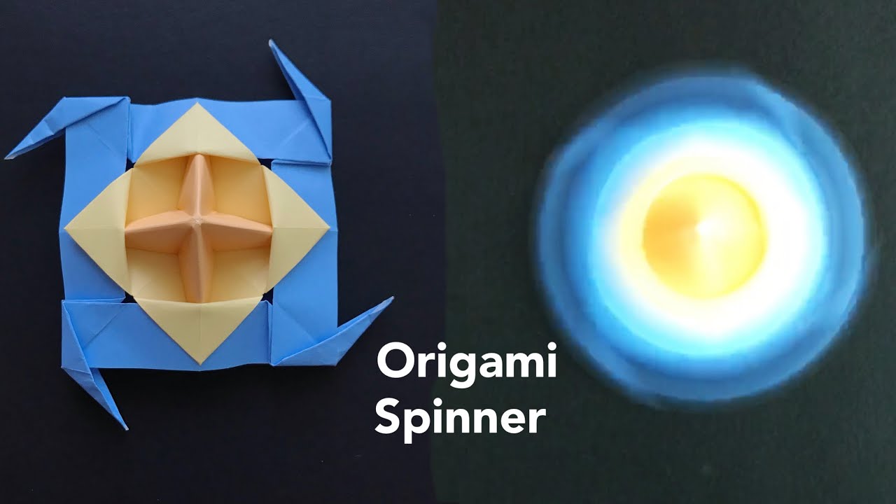 Origami Spinner/ Paper Craft/ Paper Spinning Top