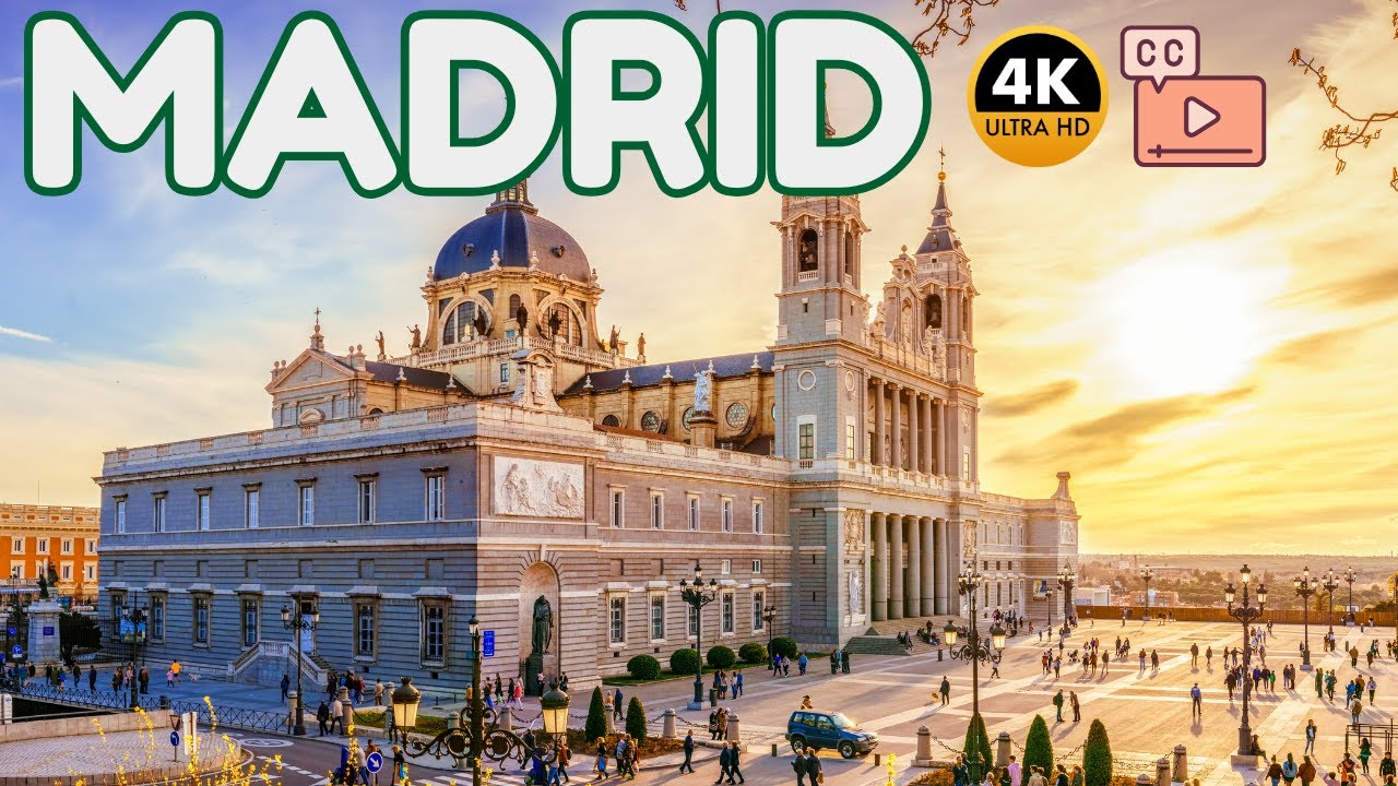 Мадрид, Испания 🇪🇸 Пешеходная Экскурсия 4K HDR с Проживанием в Отеле RIU Plaza España (с Субтитрами)