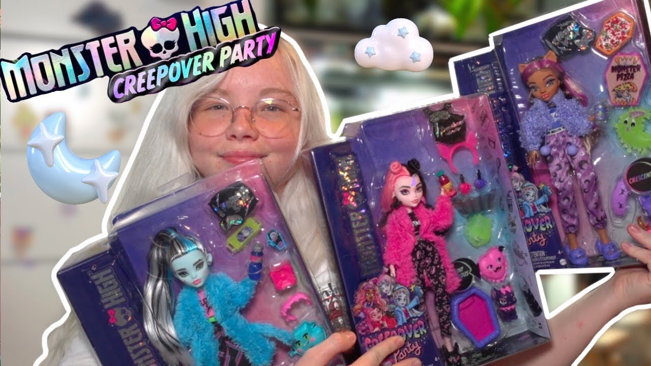 CREEPOVER PARTY! Monster High Dolls Opening