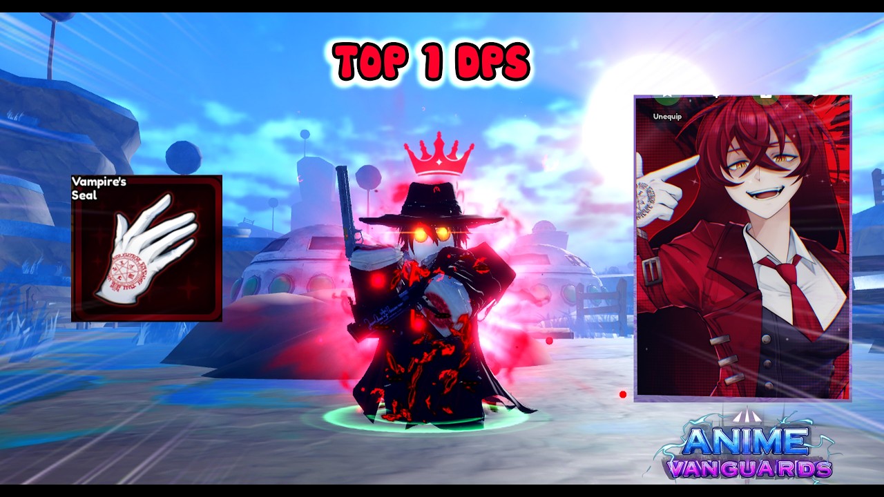 Alocard + memoria + familiar Với Dps 500k+/s Quá Kinh Khủng - Anime Vanguards