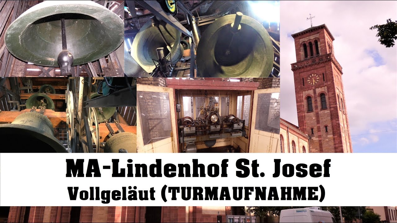 Mannheim-Lindenhof, St. Josef, Vollgeläut (Turmaufnahme)