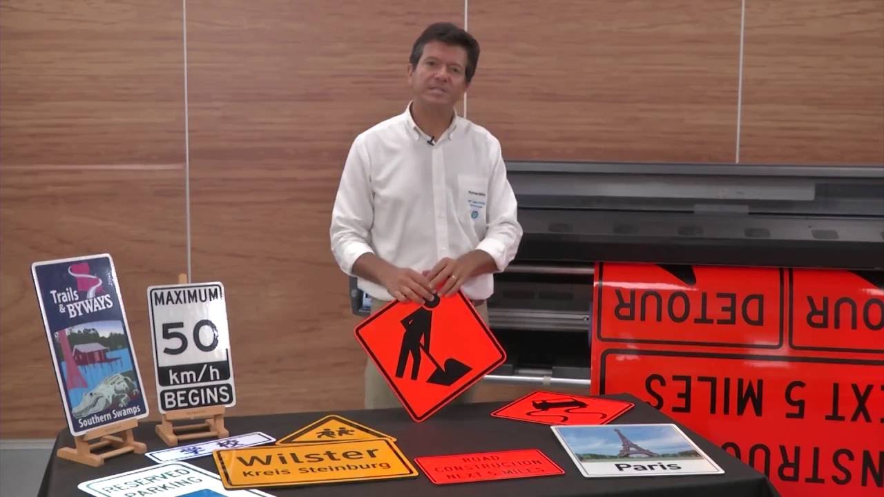 HP Latex technology  Reflective traffic signs