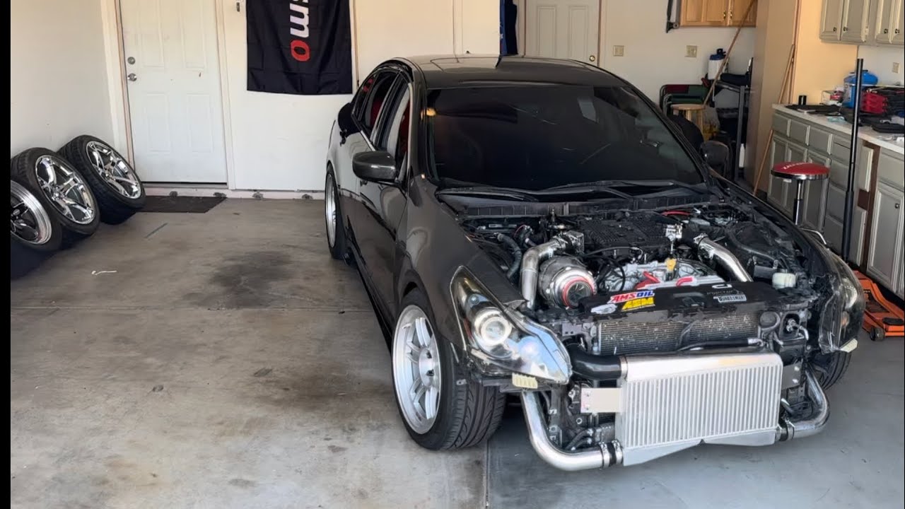 New G37 Kit! Top Mount Single Turbo