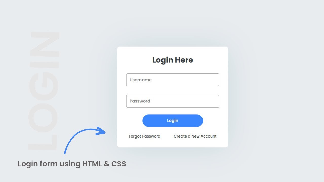 How To Create Login Form In HTML and CSS | Make Sign In Form Design