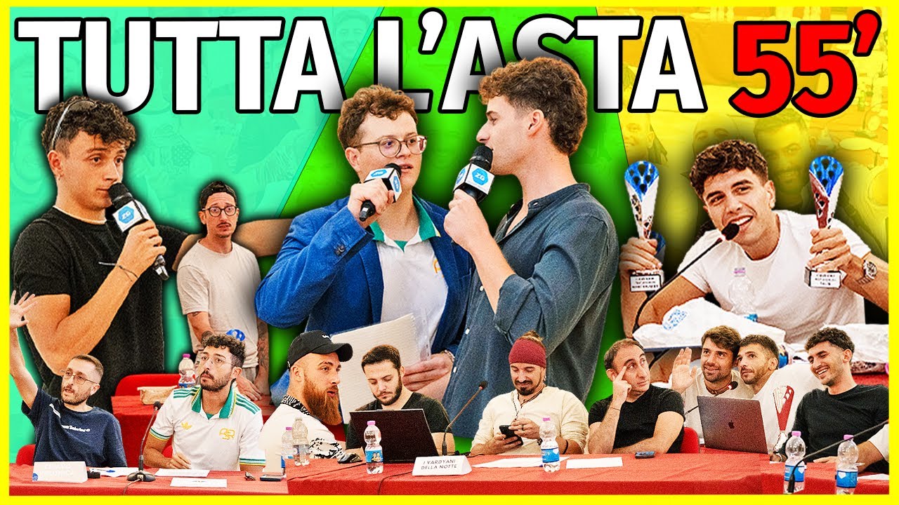 ✏️ FANTACALCIO DEGLI YOUTUBERS 2025-26: tutta l’ASTA in 55 MINUTI!