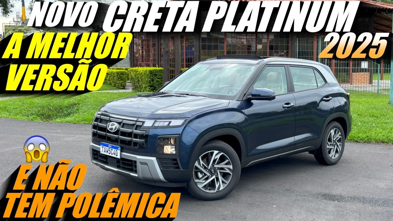 NOVO CRETA PLATINUM 2025 É A MELHOR VERSÃO! Baixou o Preço. Avaliação Completa, 0 a 100 em detalhes