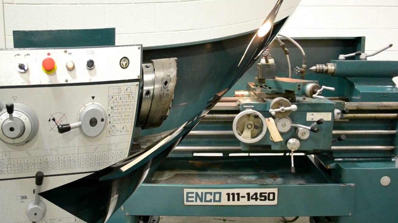 Enco 111-1450 Gap Bed Geared Head Engine Lathe