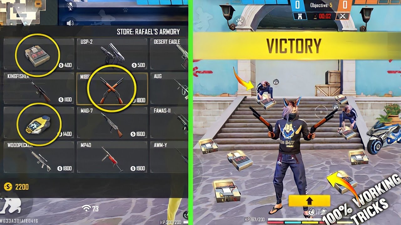 TOP 5 NEW SECRET TIPS & TRICKS IN FREE FIRE 2022-ONE PLACEFF #52