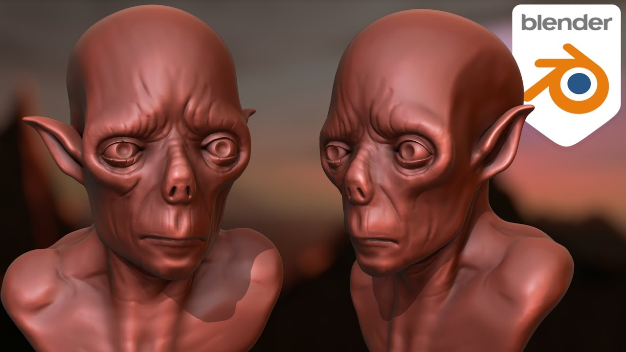 Alien Creature Sculpt in Blender (Beginner Tutorial)