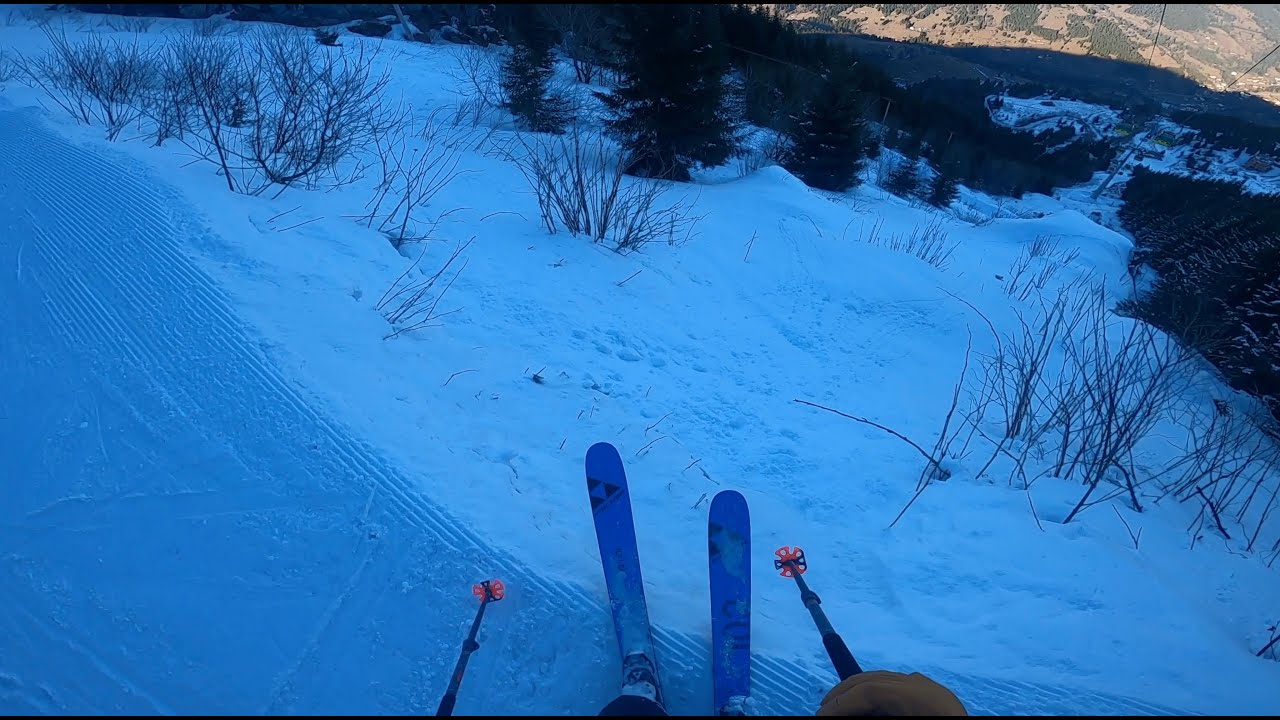 🔴 Skiing in Romania - PARTIA OLIMPICA BORSA | Off-Piste Lines | POV