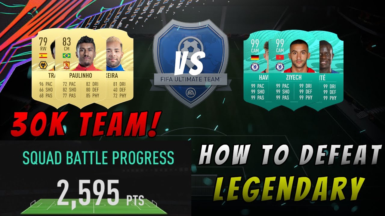 FIFA 21 - HOW TO DEFEAT LEGENDARY SQUAD BATTLES DIFFICULTY WITH A CHEAP 30K TEAM!! - TOP 200 TIPS