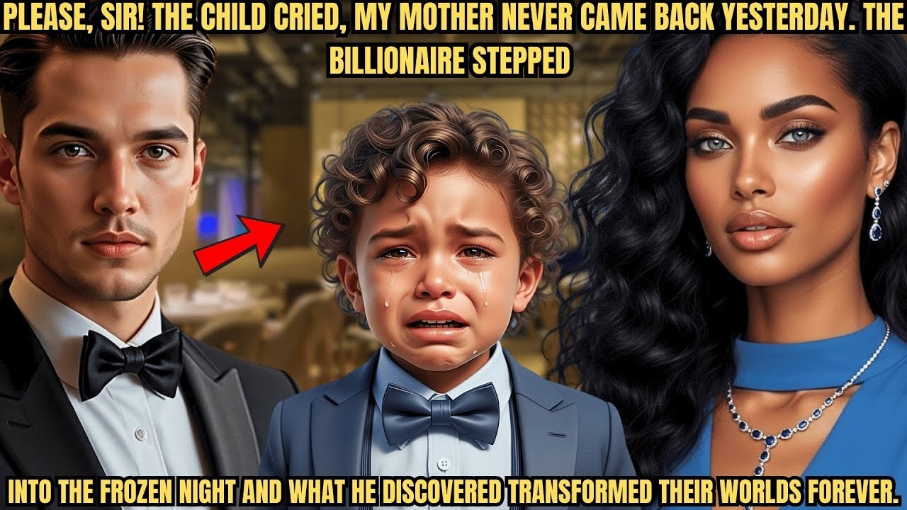 Please, Sir! The Child Cried, My Mother Never Came Back Yesterday  The Billionaire Stepped Into t