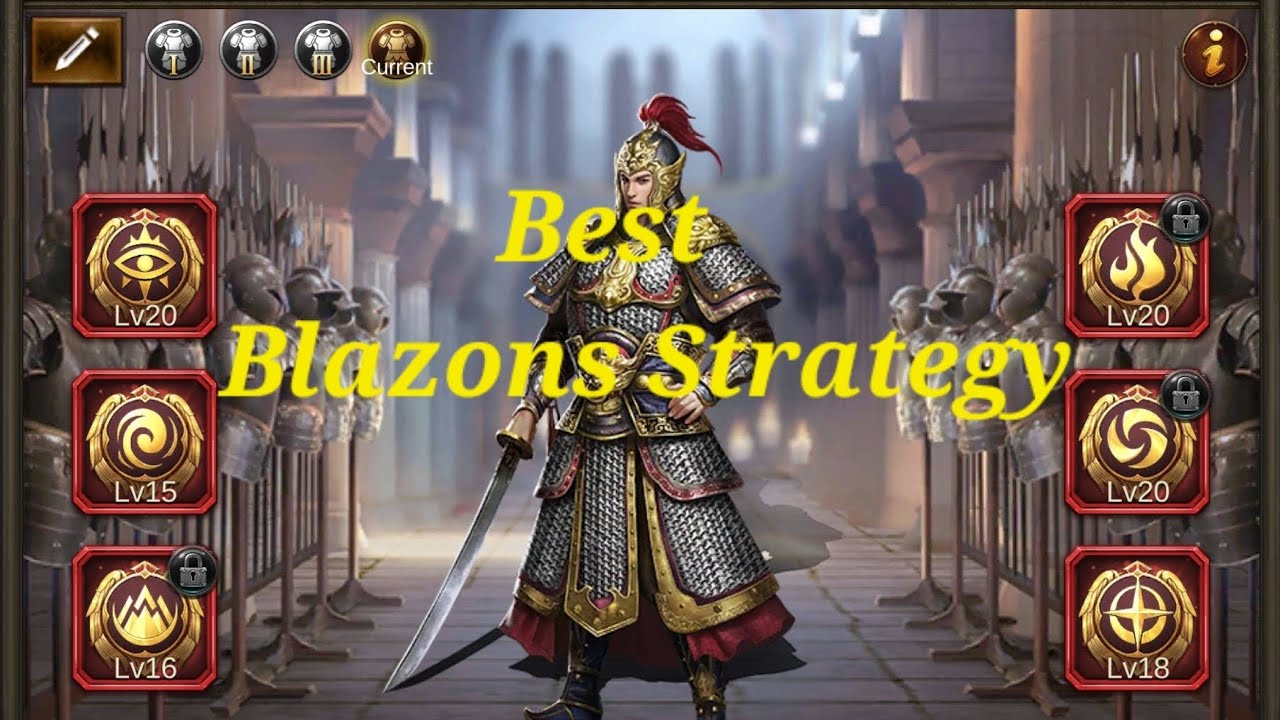 Evony TKR-- Best Blazons Strategy, Which Blazons to use ?