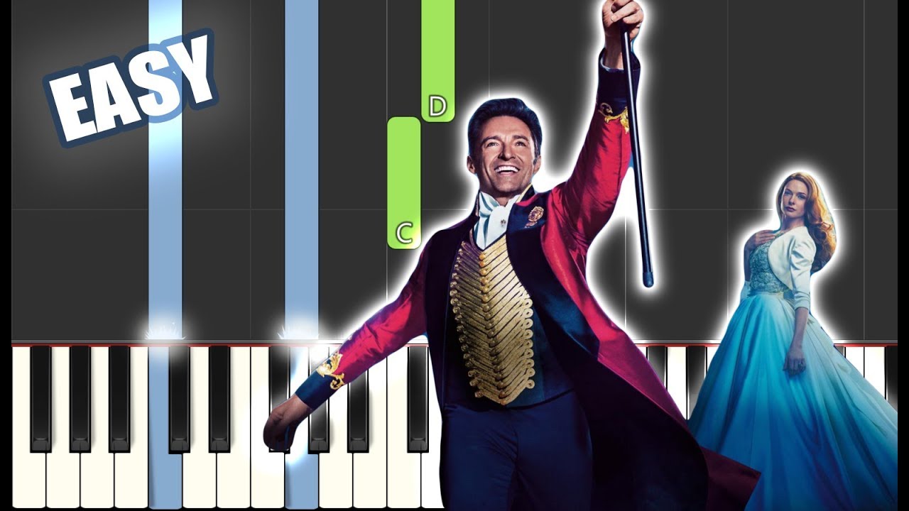 A Million Dreams - The Greatest Showman Cast | EASY PIANO TUTORIAL + SHEET MUSIC by Betacustic