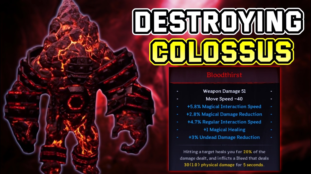 Bloodthirst VS Colossus (Goblin Caves HR Boss) | Dark and Darker