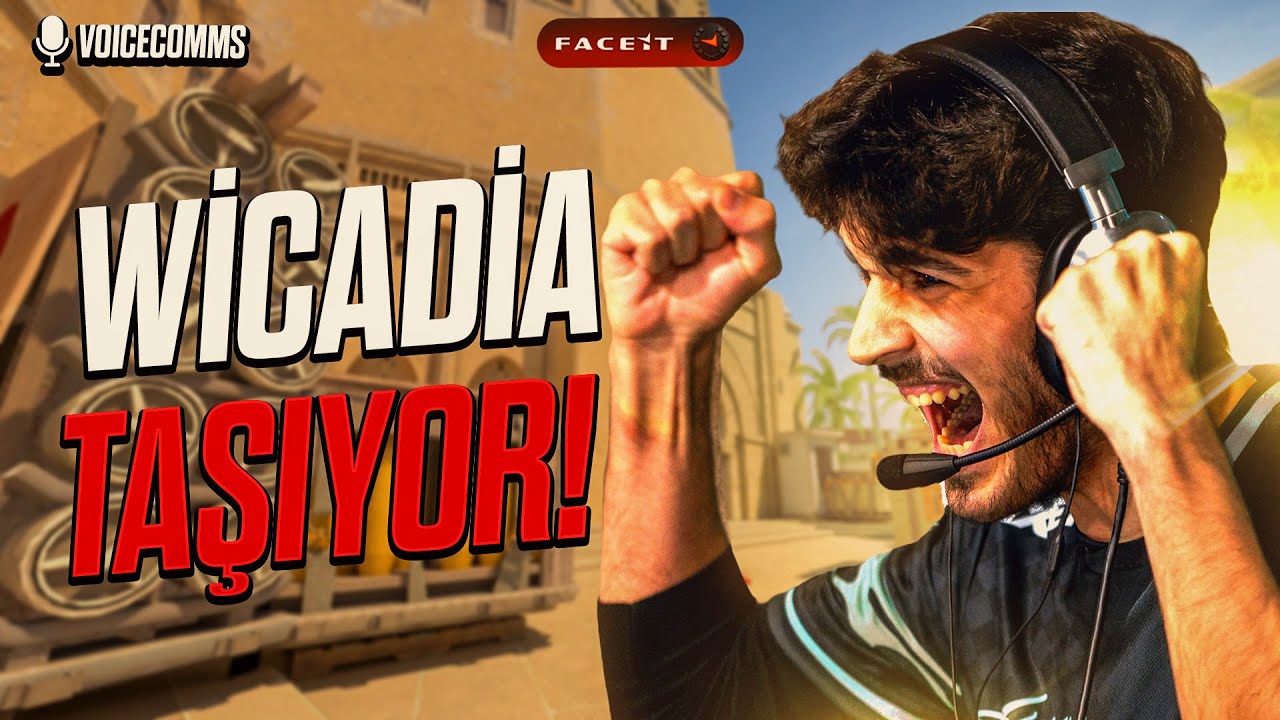 WİCADİA (28/7) BU MAÇ YANIYOR! MIRAGE 4 KD FACEIT MAÇI POV & Voice Comms