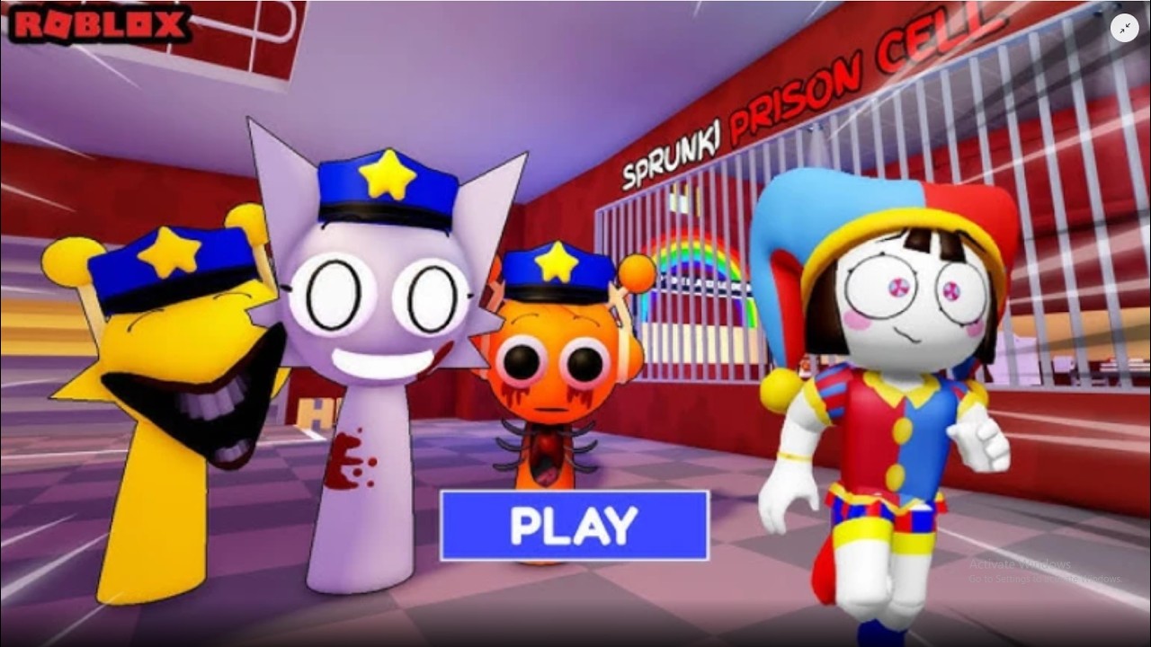 SPRUNKI FAMILY PRISON RUN! (OBBY) | #roblox #sprunki