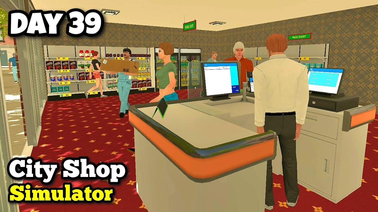 City Shop Simulator. Hire Cashier, Shopkeeper, Restock An Sell. iOS,Andriod)