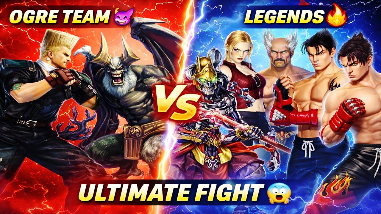 PAUL & TRUE OGRE & LAW OGRE VS NINA YOSHIMITSU | HEIHACHI | JIN 😱🔥 | ULTIMATE TEKKEN FIGHT |