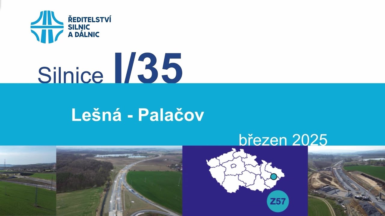 I/35 Lešná–Palačov (dokumentace stavby 03/2025)